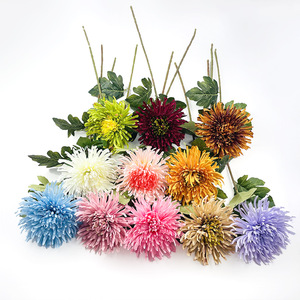 Flores de Crisantemo con Forma de Garra de Dragón Artificiales de 72 cm, Flor de Seda para Decoración del Hogar, Accesorios de Fotografía de Bodas - Product Image 3