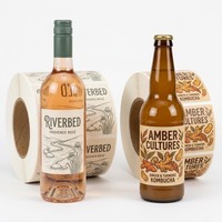 Etiqueta Adhesiva de Vinilo Personalizada para Envases de Botellas, Impresión UV Resistente al Agua, para Bebidas