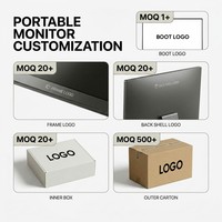 Factory 14 Inch Triple Portable LCD Screen Monitor IPS 1920*1200P Dual Extender USB3.1 Type-C 60Hz Patent Design for LPS Display