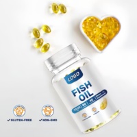 OEM/ODM prix d'usine vente en gros de suppléments d'huile de poisson oméga 3 en vrac 1000mg 1200mg de poisson de haute mer DHA EPA capsules molles au citron