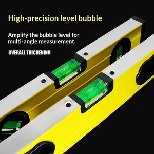 Règle miniature de chantier en alliage d'aluminium de haute précision (0,01 mm) avec échelle et fonction de niveau magnétique puissant - Product Image 4