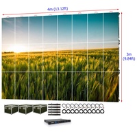 Écran LED de location extérieur 4x3 mètres P2.976, pixels de 2,9 mm, étanche IP65, résolution 8K, HDR10+, 3840 Hz, entretien arrière, extérieur