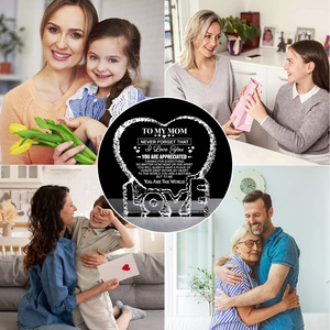 Regalos de Cristal Personalizados al por Mayor, Recuerdos Grabados con Láser 3D, Decoración de Escritorio, Regalos de Aniversario, Forma de Corazón/Bola para el Hogar/Oficina - Product Image 1