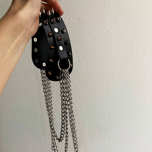 1 pieza Punk de cuero para hombre, charreteras con pinchos, joyería, fundas decorativas, armadura de hombro para adultos - Product Image 3