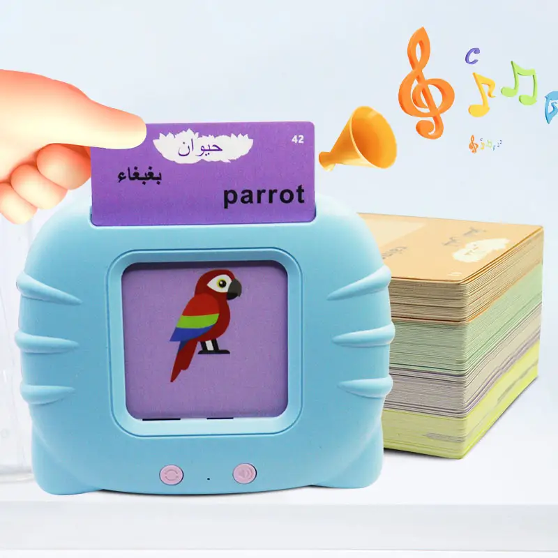 Cartões Cognitivos Cartões Flash Falantes Recurso Phonics Memória Jogos Baby Presentes Leitor Árabe 2 3 4 5 6 Old Early Education Máquina