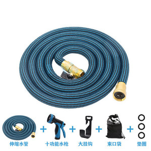 Manguera de agua telescópica para jardín de 50 pies, flexible, de alta presión, con pistola de agua para lavado de autos y boquilla de pulverización multifuncional para exteriores - Product Image 5