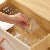 Sacs à bijoux anti-ternissement personnalisés pour le voyage et le rangement, petites pochettes transparentes en EVA pour organiser les bagues, les boucles d'oreilles et les chaînes en or et en argent