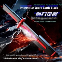 Interstellar Safe Knife 7 couleurs étincelle lumineuse avec laser variable en matière plastique effet cool jouet épée