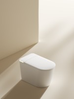 Meilleures ventes : Siège de toilette intelligent monobloc moderne avec capteur automatique, bidet, siège chauffant, lavage féminin, drainage P-Trap et S-Trap, télécommande