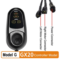 Contrôleur de joystick pour fauteuil roulant électrique à moteur à balais 24V 45A 24V 50A pour fauteuils roulants électriques pour personnes âgées et handicapées