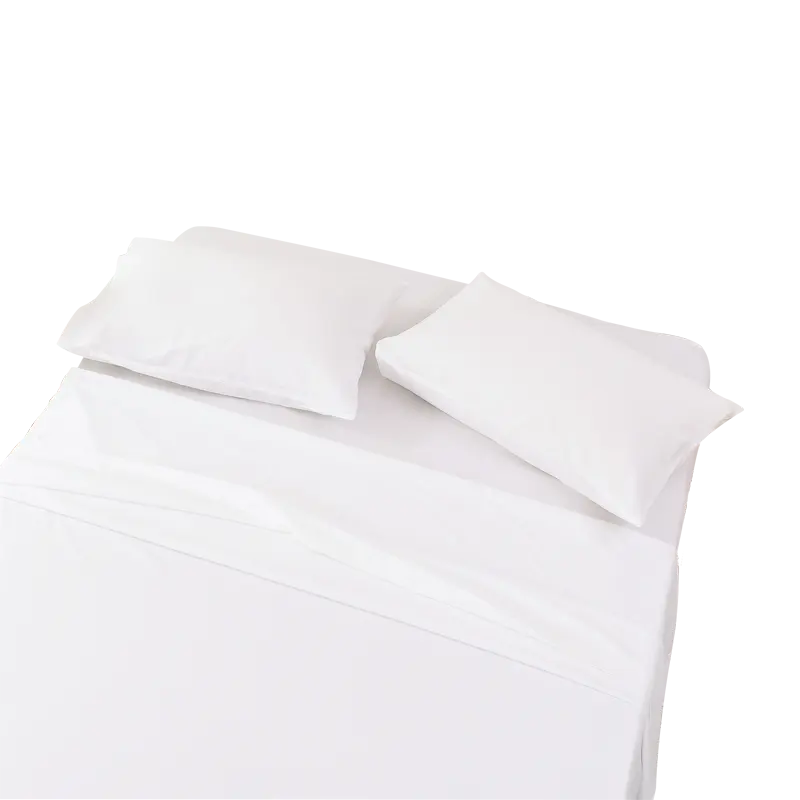 طقم سرير قطني مخصص مناسب للجلد بلون سادة عالي الجودة ، ملاءة مناسبة للمنزل والفندق