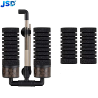 Filtro de Esponja para Acuario JSD Luxury Square Box con 2 Medios Filtrantes de Cerámica Bio, Sin Esponjas Adicionales