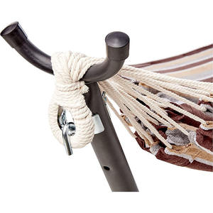Soporte de <span class=keywords><strong>Hamaca</strong></span> de Algodón Doble de Hierro, Estructura de Acero al por Mayor para Acampar al Aire Libre con <span class=keywords><strong>Hamaca</strong></span> de Lona - Product Image 3