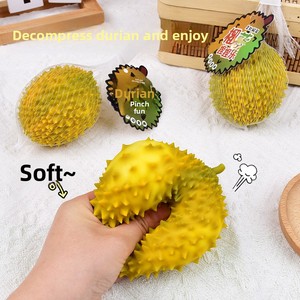 Juguete Antiestrés de Durian, Juguete Sensorial Suave de Fruta para Apretar, Juguete Novedoso para Niños y Adultos, Regalo al por Mayor - Product Image 3