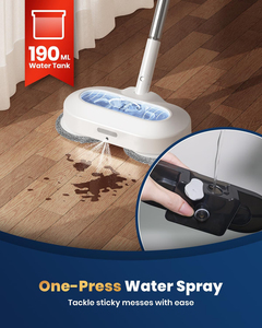 Máquina Limpiadora de Pisos Inalámbrica Recargable para el Hogar con Tanque de Agua, Mopa Eléctrica con Varilla Ajustable - Product Image 3