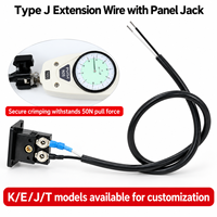 Kabel Koneksi & Kompensasi Termokopel Silikon Tipe J dengan Soket Panel OEM/ODM Dapat Disesuaikan Berperingkat IP65 Garansi 1 Tahun