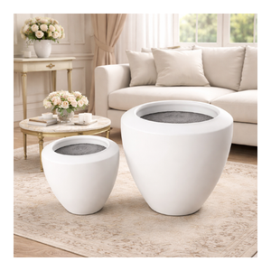 Macetas de Fibra de Vidrio Ecológicas, Duraderas, Ligeras y Sostenibles, Talladas a Mano, Decoración para el Hogar y Jardín, Fabricante de Vietnam - Product Image 1