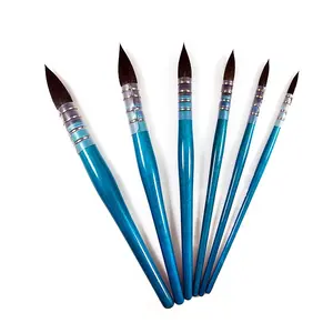 Wholesale Factory High Quality Brushes Animal Hair Wood Handle Watercolor Painting Art Brush Set For Painting