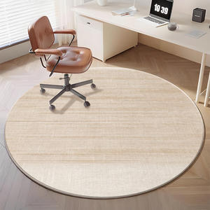 Alfombra Redonda de Lujo, Imitación de Cachemira, Patrón Abstracto 1-0011, Tapete Acolchado para Silla, para el Hogar, Dormitorio, Sala de Estar - Product Image 3