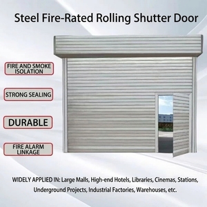 Puerta Enrollable Eléctrica <span class=keywords><strong>de</strong></span> Acero Inoxidable <span class=keywords><strong>de</strong></span> Alta Resistencia, Puerta Enrollable <span class=keywords><strong>de</strong></span> Seguridad Antirrobo para Garaje o Almacén, Tamaño Personalizado - Product Image 5