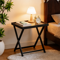 Table basse pliable moderne en acrylique durable pour salon et hôtel, mobilier de maison décoratif de luxe