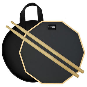 Suministro directo de fábrica, accesorios para instrumentos musicales, almohadilla de batería de práctica con bolsa de transporte y <span class=keywords><strong>baquetas</strong></span> para escuelas de música - Product Image 1