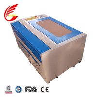 Machine de découpe laser CO2 refroidie par eau haute rigidité Shenhui 570 60W pour bois/papier, prise en charge DXF/DST, rail de guidage PMI (agent requis)