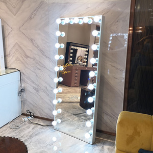 Cổ phiếu tại Mỹ HOLLYWOOD VANITY gương cảm ứng Dimmer đầy đủ chiều dài cơ thể gương với loa không dây cho trang điểm sàn gương - Product Image 3