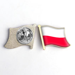 Hurtowa sprzedaz niestandardowych metalowych drapeau odznak broszek odznak z flaga Polski - Product Image 1
