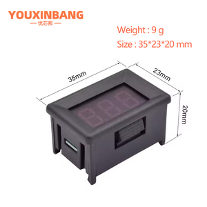 0.36-inch hai dây Vôn kế 4V - 30V DC hiển thị kỹ thuật số Meter kỹ thuật số vôn kế với vỏ - Product Image 2