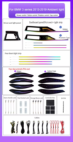 Kit d'éclairage d'ambiance LED 64 couleurs pour garniture de porte BMW Série 3 (2013-2019) F30 F31 F34 F36 – Lumière flottante décorative intérieure
