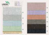 Tissu rayé en lin 100% teint en fil, écologique, 138 cm, 140 g/m², doux et respirant, pour chemises et robes printemps-été
