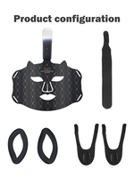 Masque en silicone portable à LED rouge en forme d'oreilles de chat, thérapie photonique à domicile, vente chaude