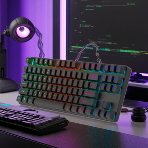 Teclado de gran oferta 60 por ciento RGB LED retroiluminado Teclado mecánico Teclado Gamer con cable inalámbrico ergonómico para juegos - Product Image 6