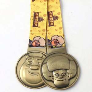 Medallas Deportivas Metálicas Personalizadas de Alta Calidad, Fundición en 2D y 3D, Todos los Tamaños, Diseño Gratuito, Impresión UV y Serigrafía, Técnica de Plateado, OEM/ODM - Product Image 1