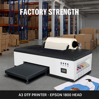 Imprimante DTF A3+ avec Tête Epson L1800, Machine de Transfert Thermique Direct sur Film pour T-shirts, Système d'Encre Blanche, Prise en Charge des Rouleaux et Feuilles