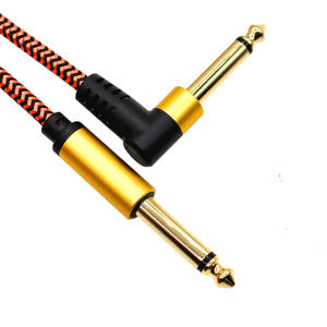 6ft 1.8M Rechte Hoek Naar Rechte 6.35Mm 1/4 Instrument Kabel Basversterker Koord Voor Elektrische Basgitaar Pro Aux Jack Audiokabel - Product Image 2