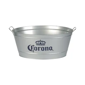 Cubo de hielo de Metal con mango, Enfriador de vino, champán, cerveza, 5L, oferta