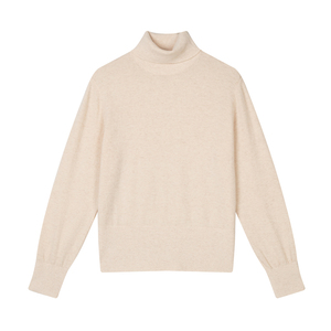 Fabricante de Suéteres de Punto Personalizados OEM/ODM para <span class=keywords><strong>Mujer</strong></span>, <span class=keywords><strong>Cuello</strong></span> <span class=keywords><strong>Alto</strong></span>, Corte Ajustado, Mezcla de Cachemira, Clásico, Minimalista, Manga Larga - Product Image 2