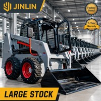 Mini-chargeuse frontale robuste de type skid steer, machine à béton haute efficacité pour projets routiers et de construction polyvalents