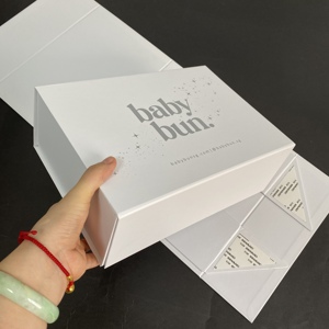 Tùy Chỉnh Nam Châm Màu Trắng Từ Bao Bì Sang Trọng Gấp Giấy Hộp Quà Tặng Cho Doanh Nghiệp - Product Image 6