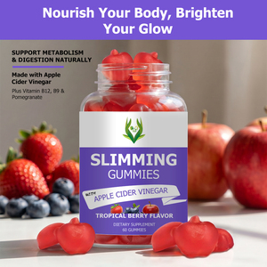 Complément alimentaire OEM Gummies Minceur Puissants pour Ventre Plat et Contrôle des Envies avec Bonbons au Vinaigre de Cidre de Pomme - Product Image 5