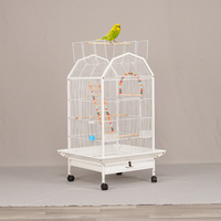 Nouvelles cages et maisons pour animaux de compagnie Perros Grande cage à oiseaux pour perruches Cages d'élevage d'oiseaux en fil galvanisé personnalisé Prix bas Luxe