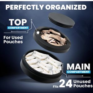 Scatola Portatile per Tabacco dal Design Nostalgico, Stile Moderno con Patina, in Lega di Alluminio, Design Cartoon, 7x7x22cm, 90g - Product Image 3