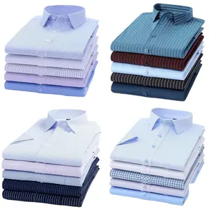 2023 camisa informal para hombre Camisas sólidas 100% algodón transpirable camisas de manga larga para hombres aceptar OEM