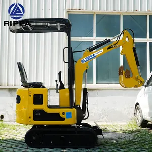 Rippa çin'de yapılan endüstriyel küçük Bagger 1Ton 2Ton ev kullanımı Mini ekskavatör