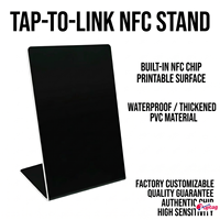 Soporte para Código QR TOPTAG con NFC para Reseñas de Google Business - Exhibidor Moderno para Redes Sociales para Salones de Belleza