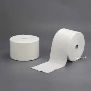 Toalhas macias descartáveis Spunlace Nowoven tecido rolo limpeza a seco toalhetes para máquina de toalha inteligente automática