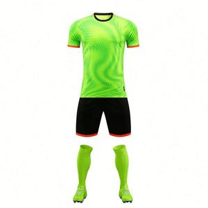 Camiseta de Fútbol Verde Lisa, Talla Grande, Unisex, Uniforme, Secado Rápido, Transpirable, 100% Poliéster, Hongyueyang Hz-421 220G 2026-27 - Product Image 1