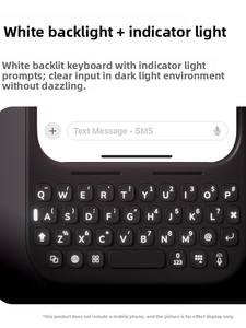 <span class=keywords><strong>Tastiera</strong></span> Wireless Retroilluminata Metakey 2.4Ghz con Attacco Magnetico <span class=keywords><strong>per</strong></span> <span class=keywords><strong>iPhone</strong></span> 16/17 Pro Max, Compatibile con Desktop, Protezione <span class=keywords><strong>per</strong></span> Telefono - Product Image 5